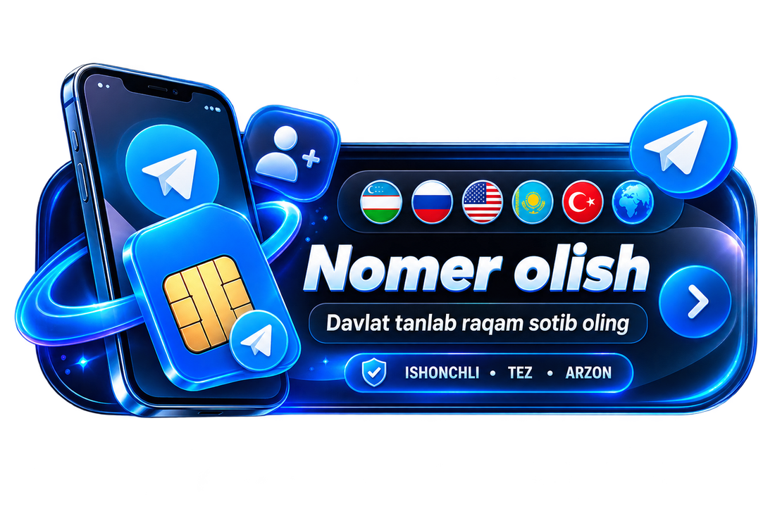 Nomer olish — davlat tanlab raqam sotib oling